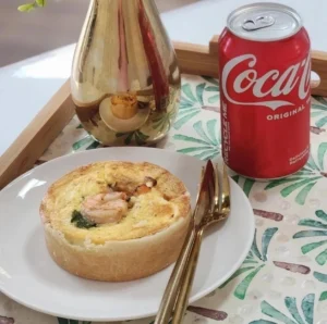 Quiche with Coca-Cola